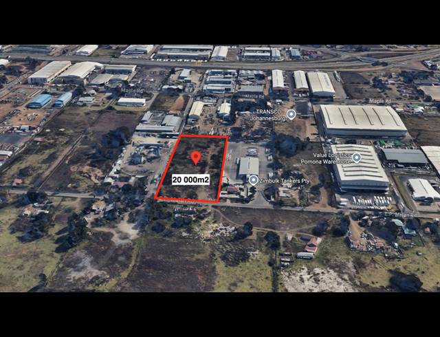 20,000M² INDUSTRIAL YARD FOR SALE IN POMONA